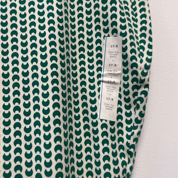 A New Day Women's Green Geo Print High Rise Stretch Skinny Ankle Pants Size 17 R - Picture 6 of 8